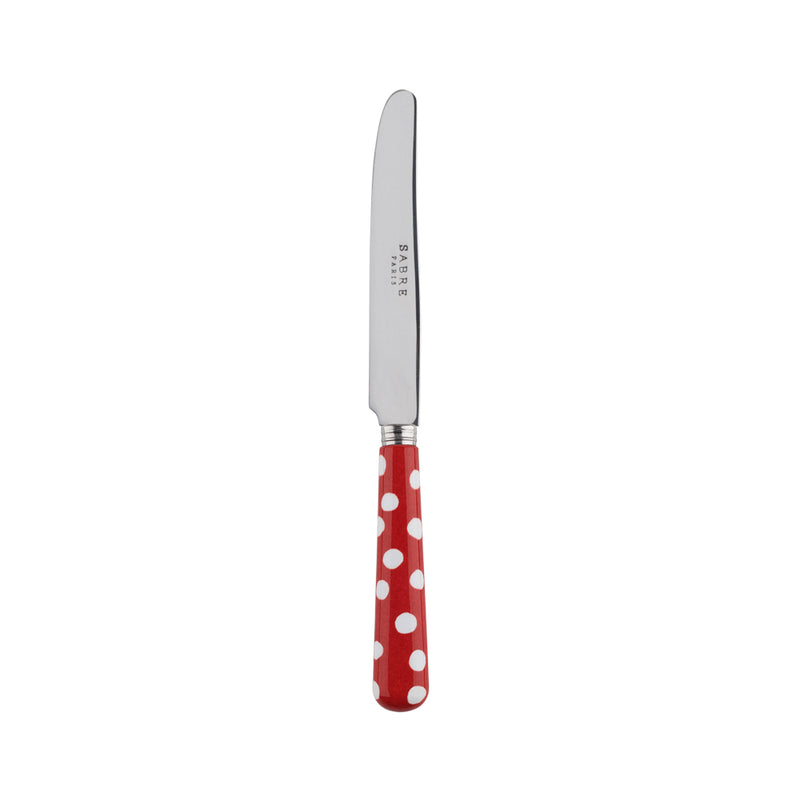 Sabre White Dots Red 17cm Breakfast Knife