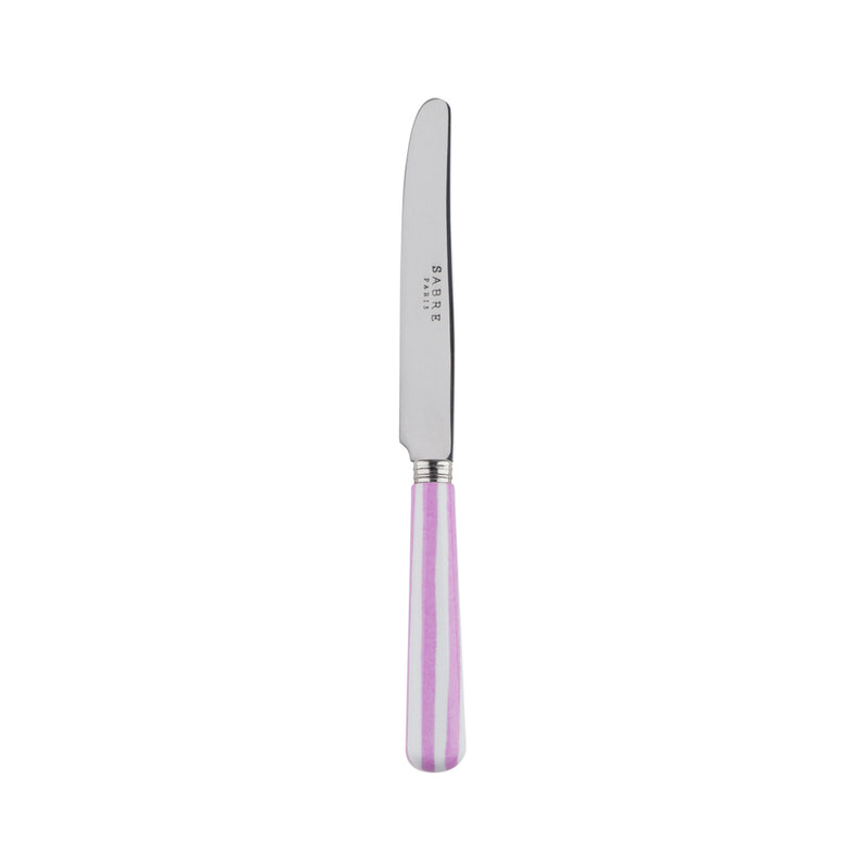 Sabre White Stripe Pink 17cm Breakfast Knife