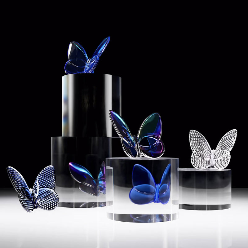 Baccarat Papillon Lucky Dark Blue Butterfly