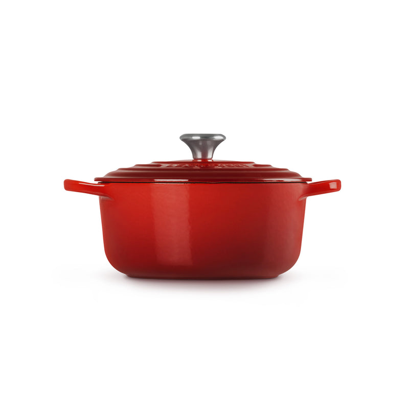 Le Creuset Signature Cast Iron Round Casserole 20cm Cerise