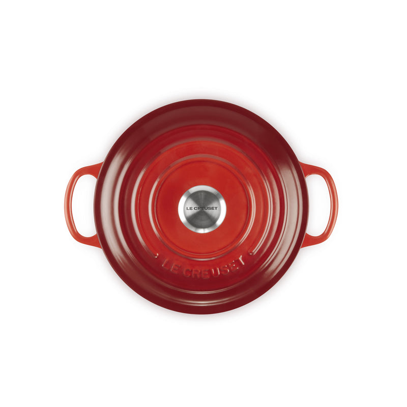 Le Creuset Signature Cast Iron Round Casserole 20cm Cerise