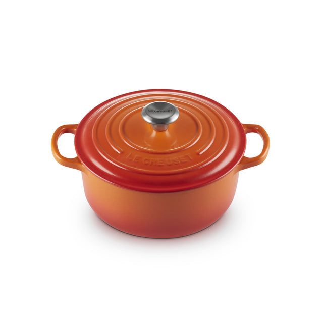 Le Creuset Signature Cast Iron Round Casserole 20cm Volcanic