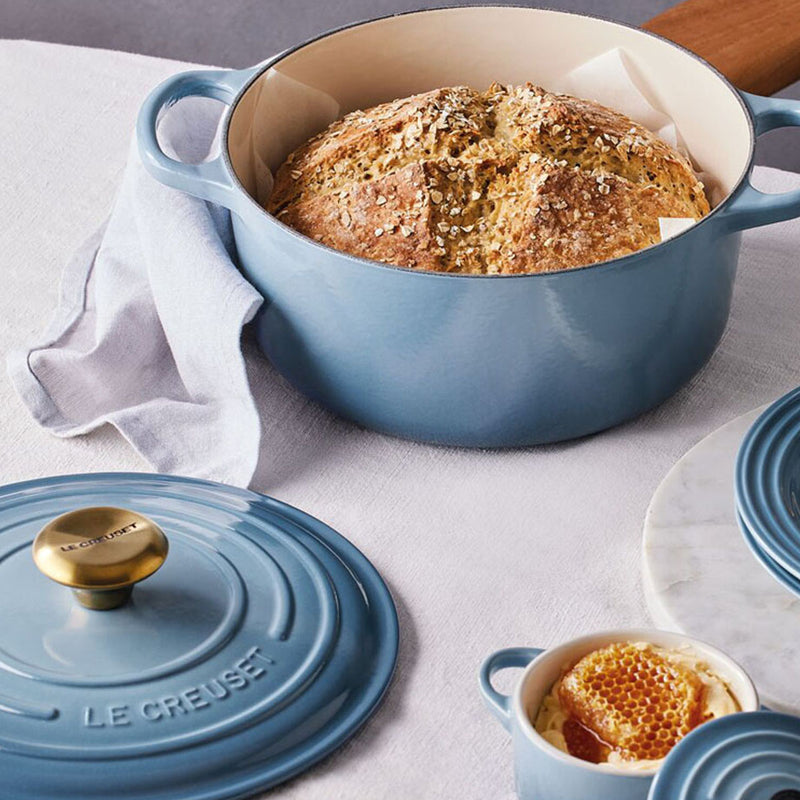 Le Creuset Signature Cast Iron Round Casserole 20cm Chambray