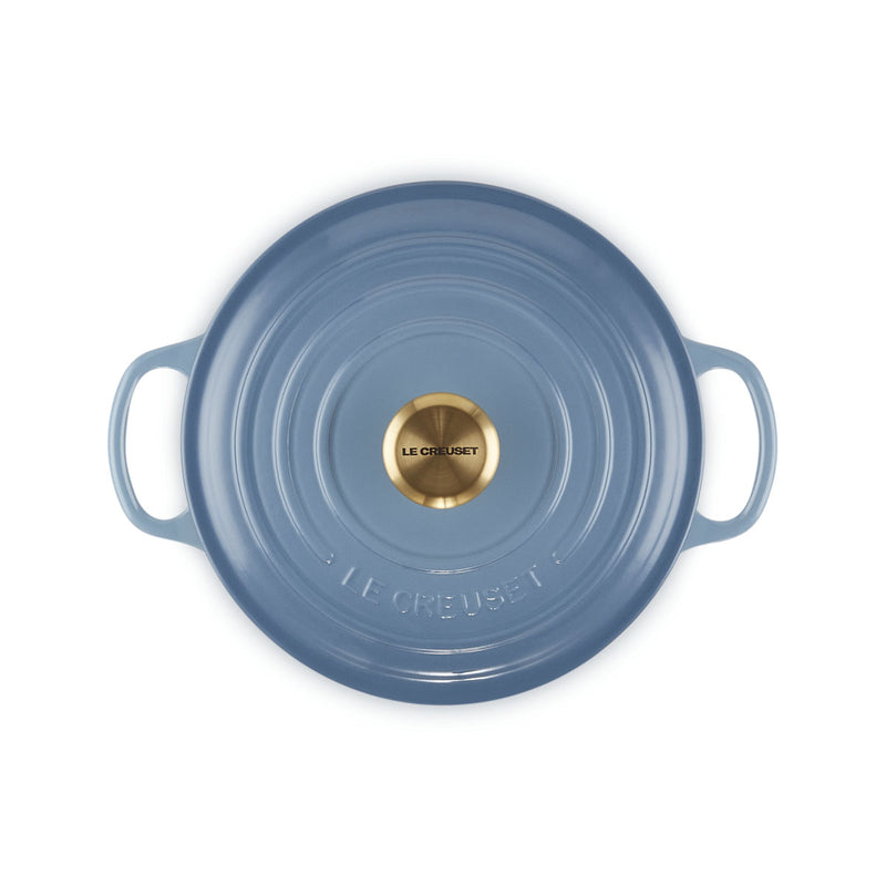 Le Creuset Signature Cast Iron Round Casserole 20cm Chambray