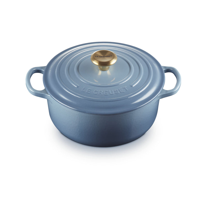 Le Creuset Signature Cast Iron Round Casserole 20cm Chambray