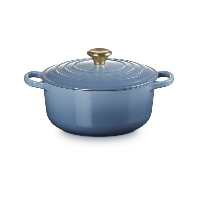 Le Creuset Signature Cast Iron Round Casserole 20cm Chambray