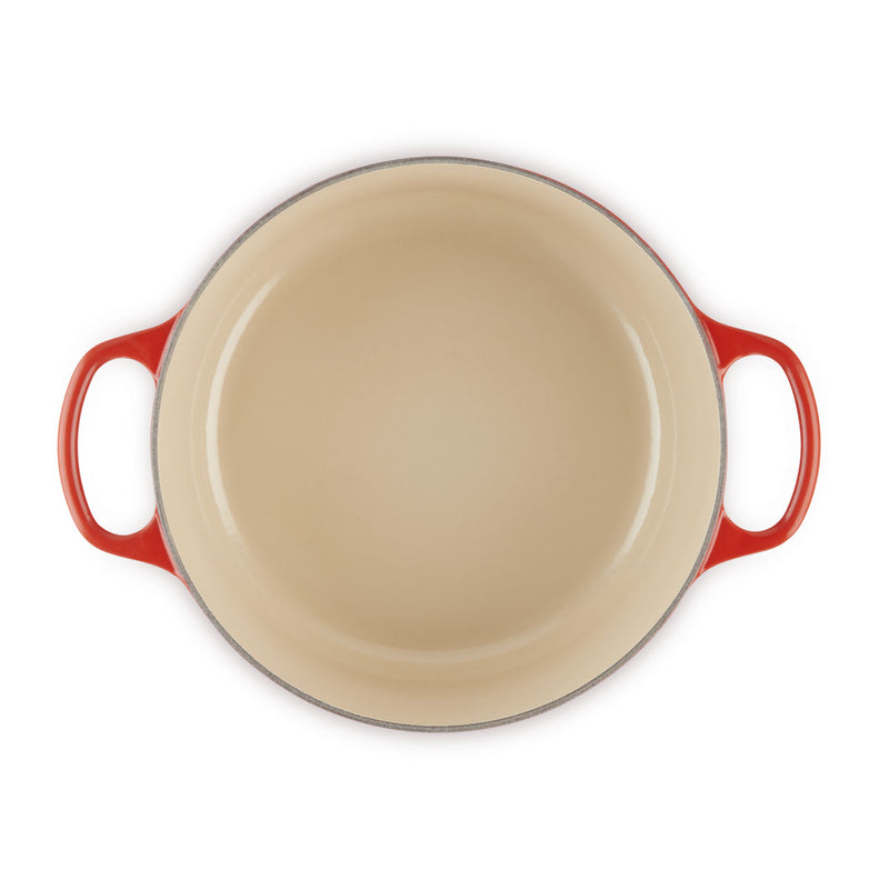 Le Creuset Signature Cast Iron Round Casserole 24cm Cerise