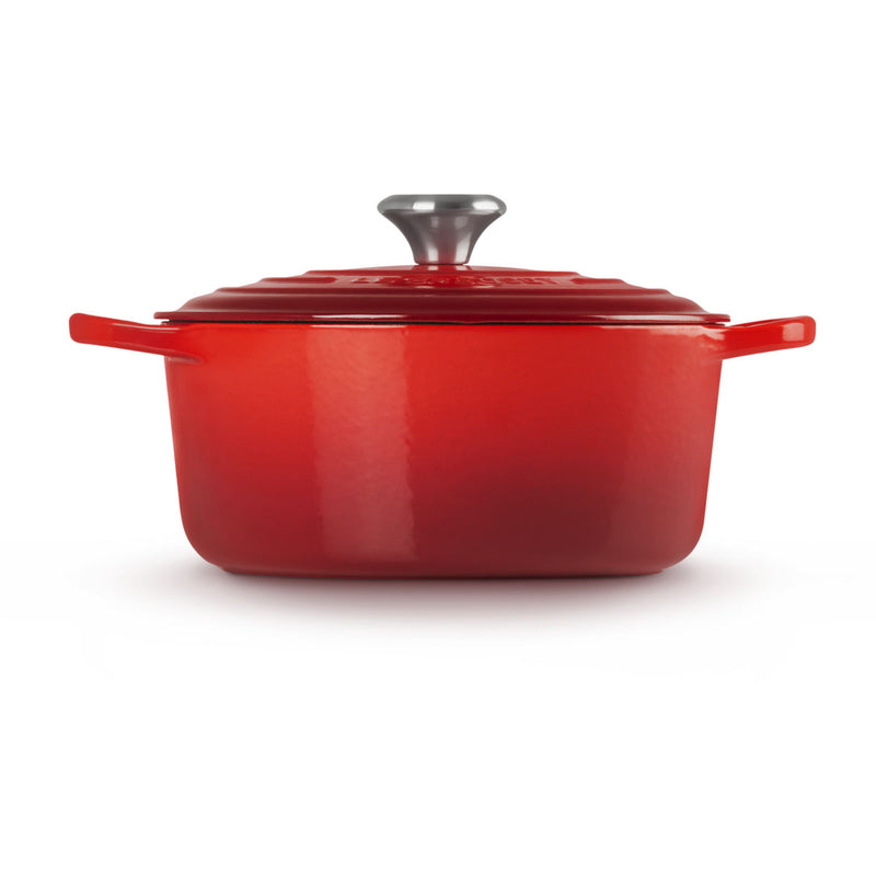 Le Creuset Signature Cast Iron Round Casserole 24cm Cerise