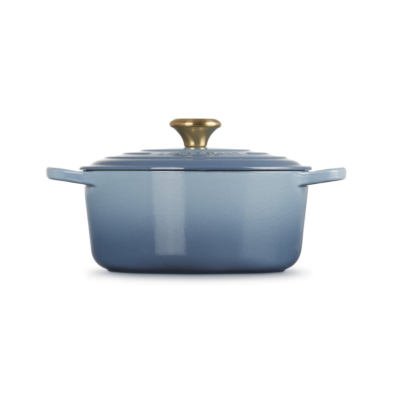 Le Creuset Signature Cast Iron Round Casserole 24cm Chambray