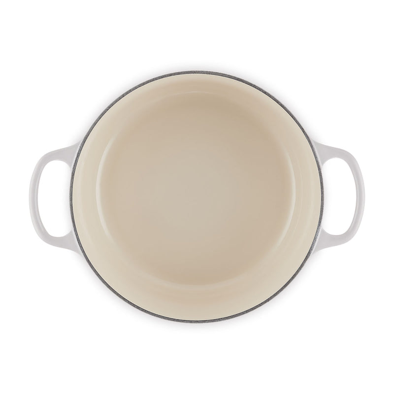 Le Creuset Signature Cast Iron Round Casserole 24cm Shell Pink