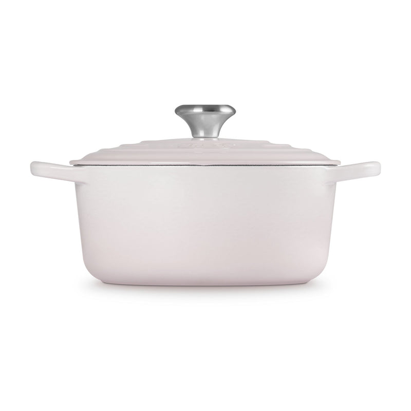 Le Creuset Signature Cast Iron Round Casserole 24cm Shell Pink