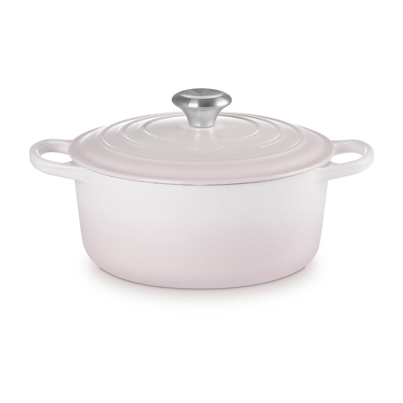Le Creuset Signature Cast Iron Round Casserole 24cm Shell Pink