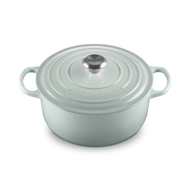 Le Creuset Signature Cast Iron Round Casserole 26cm Sea Salt