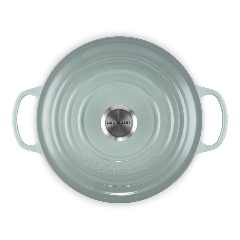 Le Creuset Signature Cast Iron Round Casserole 26cm Sea Salt