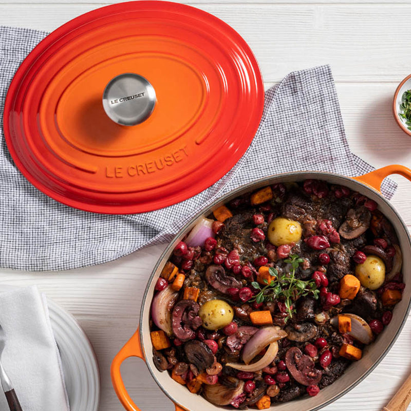 Le Creuset Signature Cast Iron Oval Casserole 27cm Volcanic