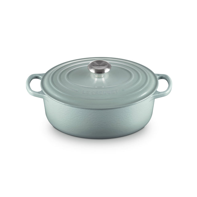 Le Creuset Signature Cast Iron Oval Casserole 27cm Sea Salt