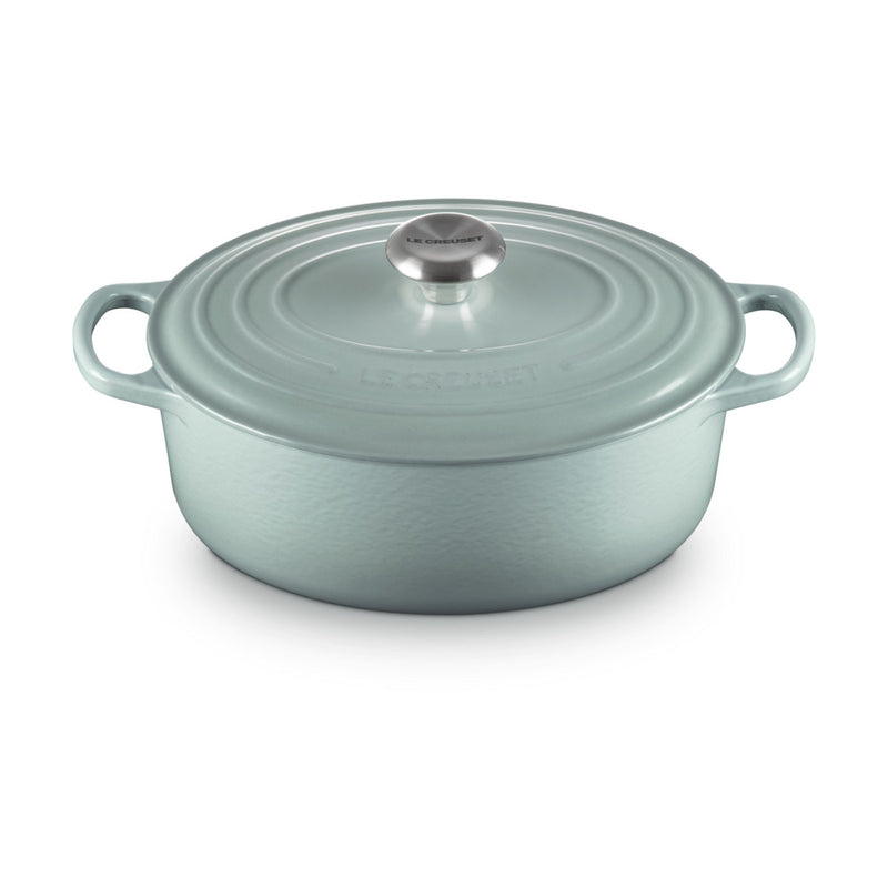 Le Creuset Signature Cast Iron Oval Casserole 27cm Sea Salt