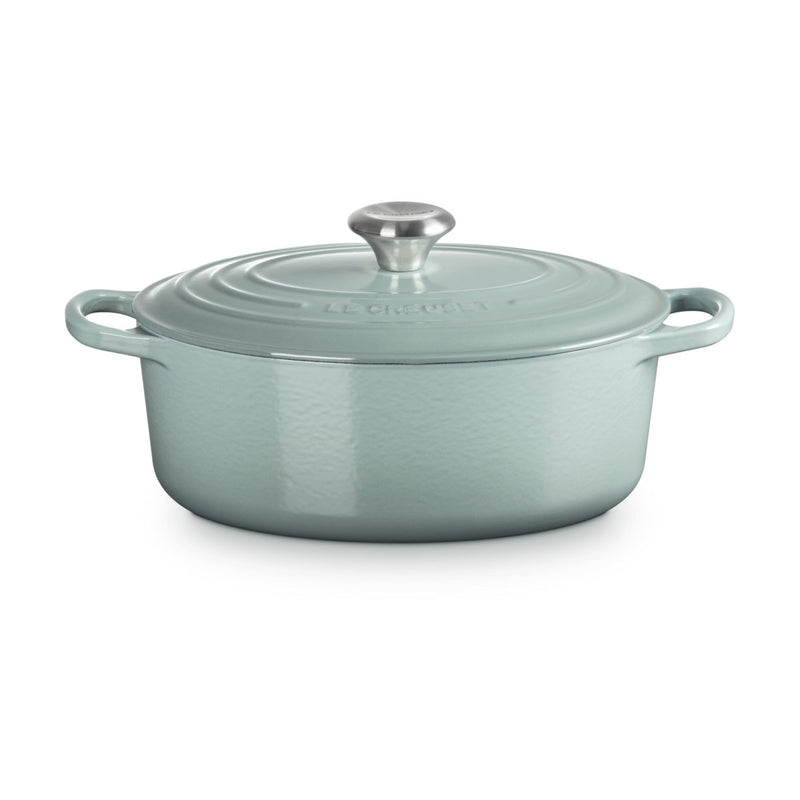 Le Creuset Signature Cast Iron Oval Casserole 27cm Sea Salt