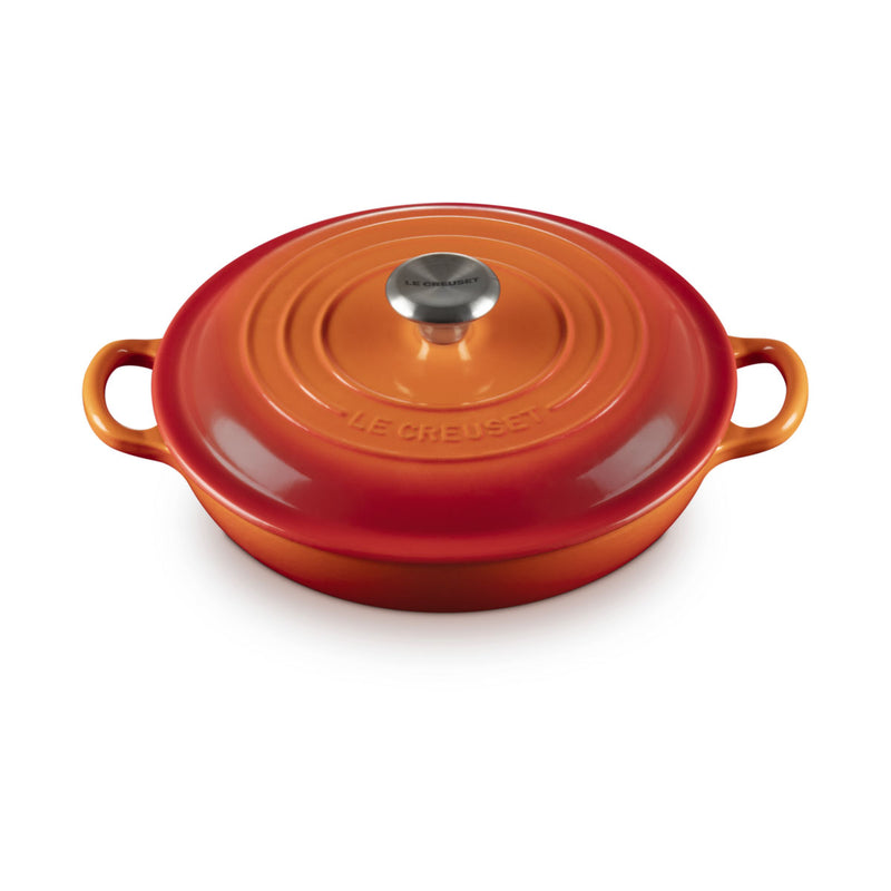 Le Creuset Signature Cast Iron Shallow Casserole 22cm Volcanic