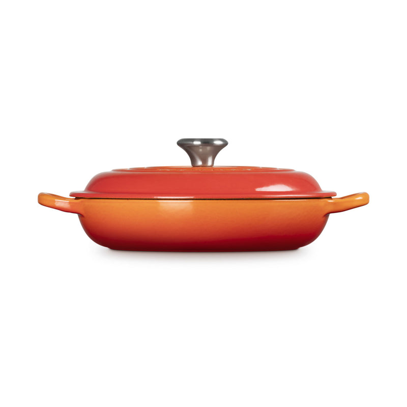 Le Creuset Signature Cast Iron Shallow Casserole 22cm Volcanic