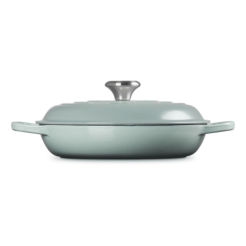 Le Creuset Signature Cast Iron Shallow Casserole 22cm Sea Salt