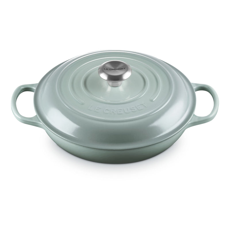 Le Creuset Signature Cast Iron Shallow Casserole 22cm Sea Salt