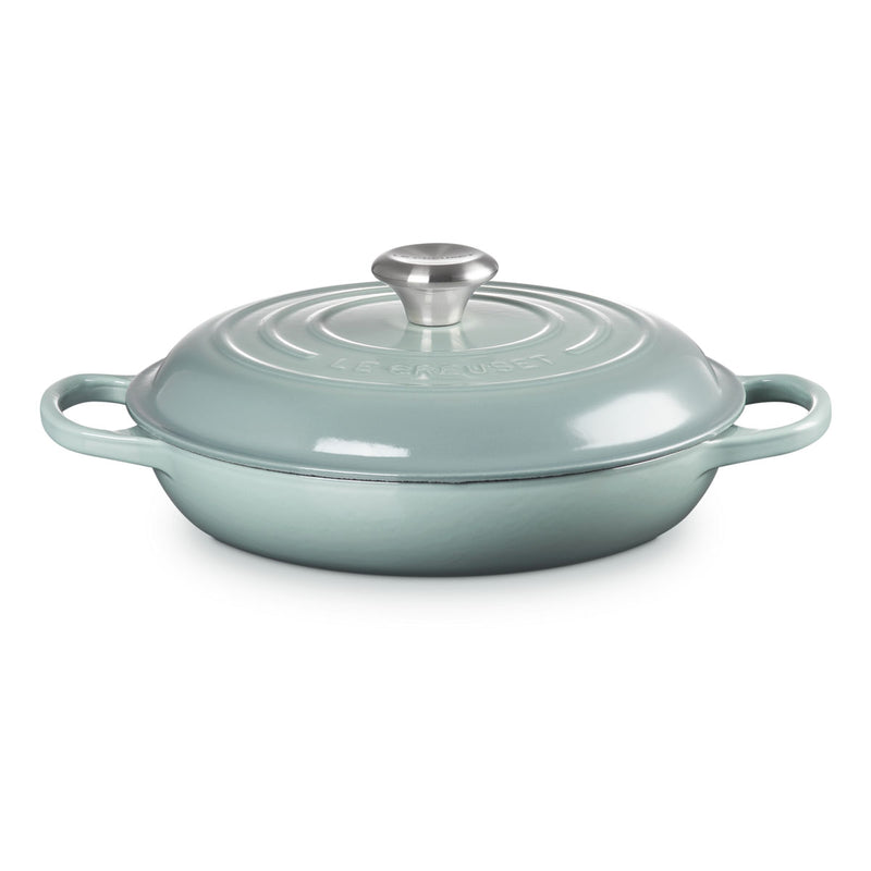 Le Creuset Signature Cast Iron Shallow Casserole 22cm Sea Salt