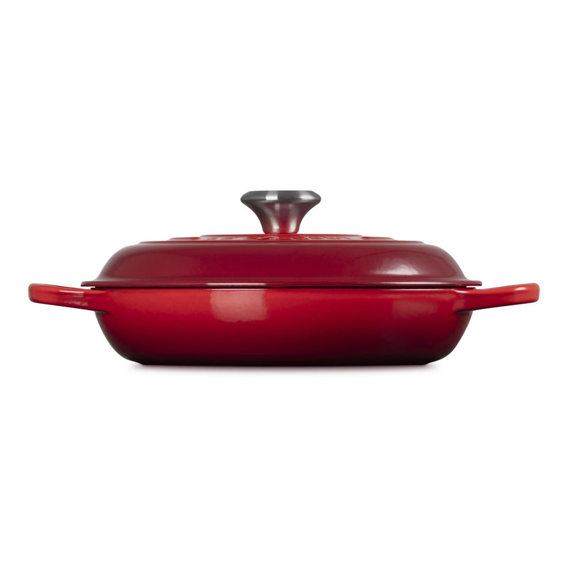 Le Creuset Signature Cast Iron Shallow Casserole 26cm Cerise
