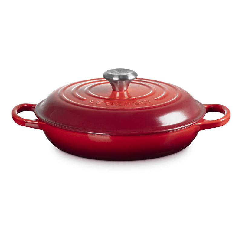 Le Creuset Signature Cast Iron Shallow Casserole 26cm Cerise