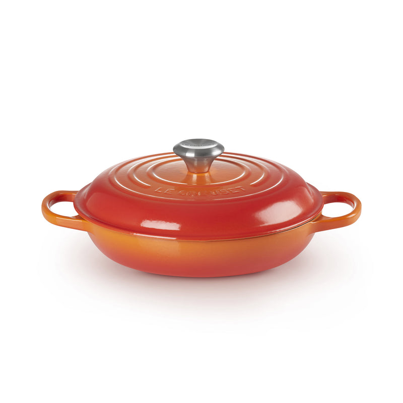 Le Creuset Signature Cast Iron Shallow Casserole 26cm Volcanic