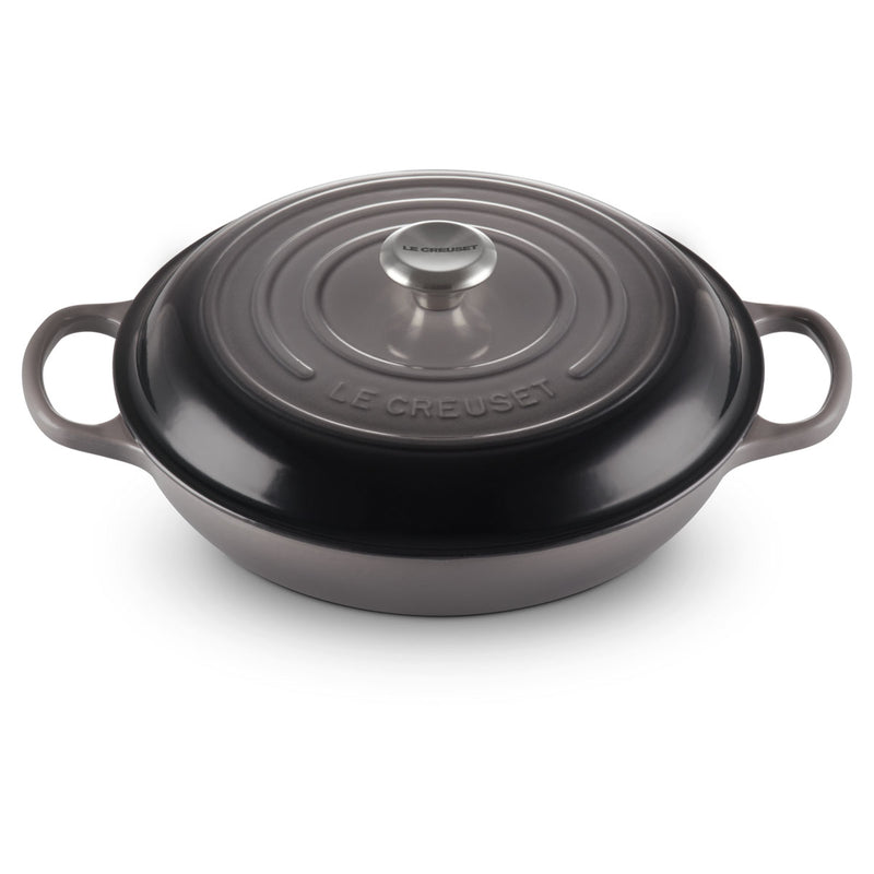 Le Creuset Signature Cast Iron Shallow Casserole 30cm Flint