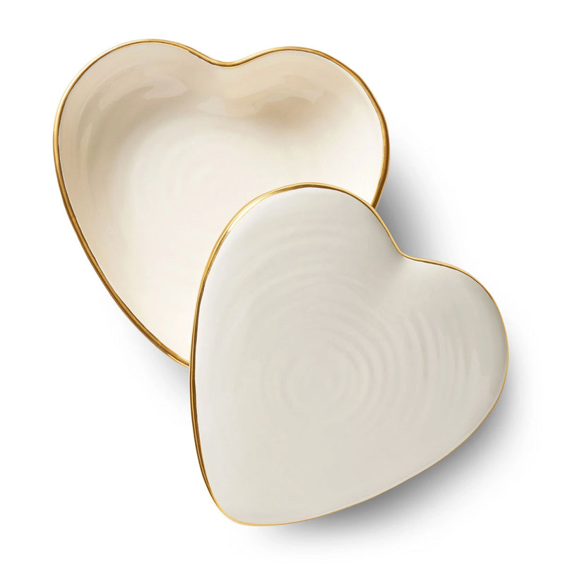 Aerin Heart Box, Cream