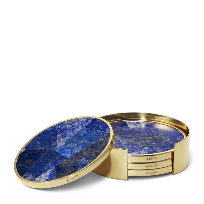 Aerin Lucas Mosaic Coasters, Lapis, Set of 4