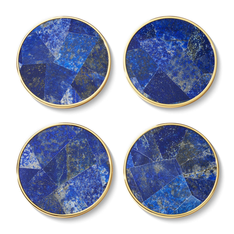 Aerin Lucas Mosaic Coasters, Lapis, Set of 4