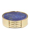 Aerin Lucas Mosaic Coasters, Lapis, Set of 4