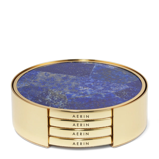Aerin Lucas Mosaic Coasters, Lapis, Set of 4