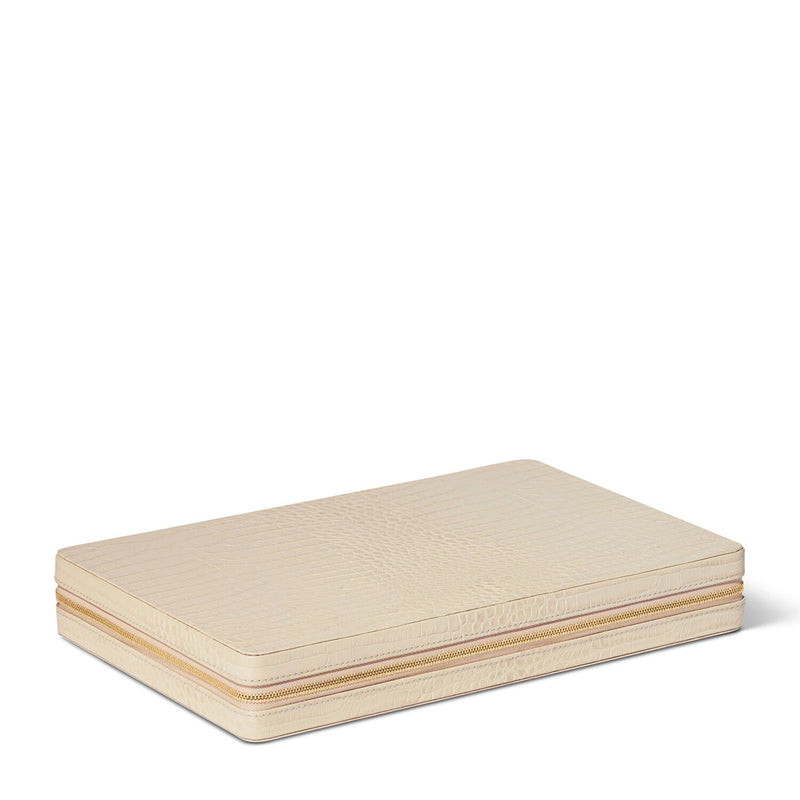 Aerin Enzo Travel Backgammon, Fawn