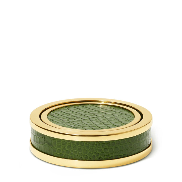 Aerin Lucas Mosaic Coasters, Malachite, Set of 4