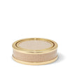 Aerin Classic Croc Leather Coasters, Fawn, Set of 4