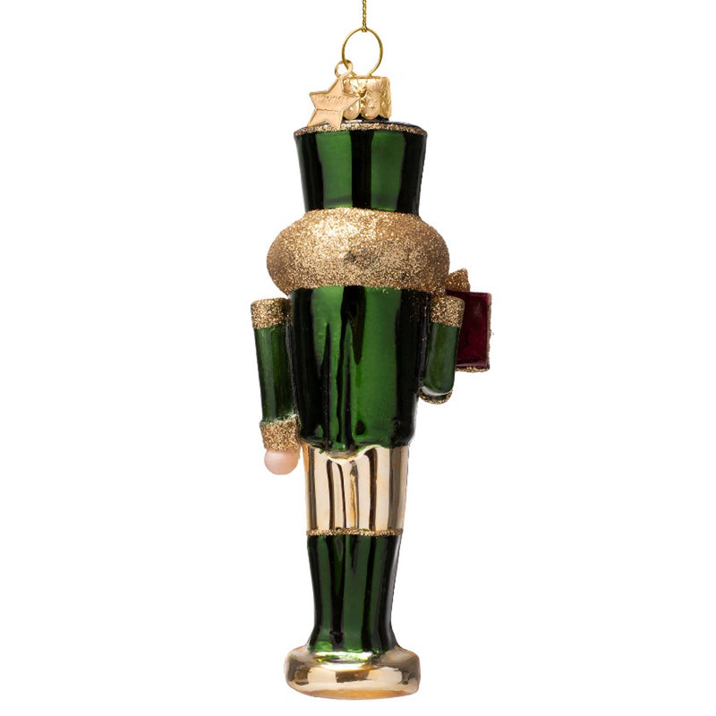 Vondels Night Green Nutcracker Ornament