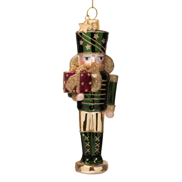Vondels Night Green Nutcracker Ornament