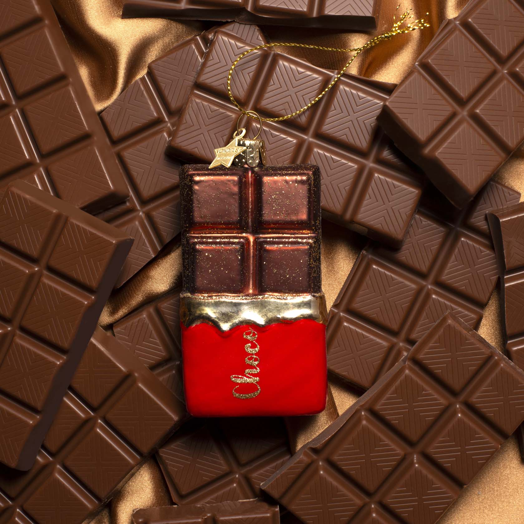 Vondels Chocolate Bar Hanging Christmas Decoration – David Shuttle Ltd