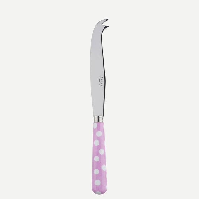 Sabre White Dots Pink 22cm Cheese Knife