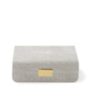 Aerin Modern Shagreen Small Jewelry Box, Dove