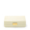 Aerin Modern Shagreen Small Jewelry Box, Cream