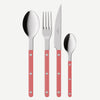 Sabre Bistrot Shiny Gingham Red 24 Pieces Cutlery Set, 024