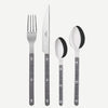 Sabre Bistrot Shiny Gingham Black 4 Pieces Cutlery Set, 033