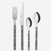 Sabre Bistrot Shiny Gingham Black 24 Pieces Cutlery Set, 041
