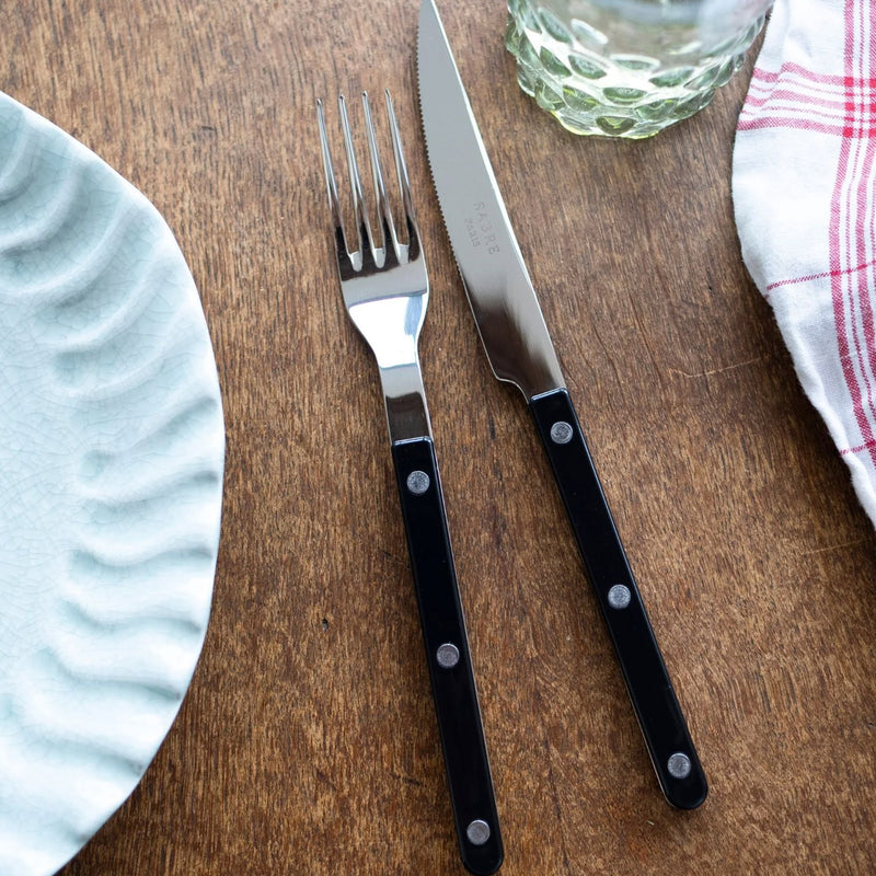 Sabre Bistrot Shiny Solid Black 22cm Dinner Fork