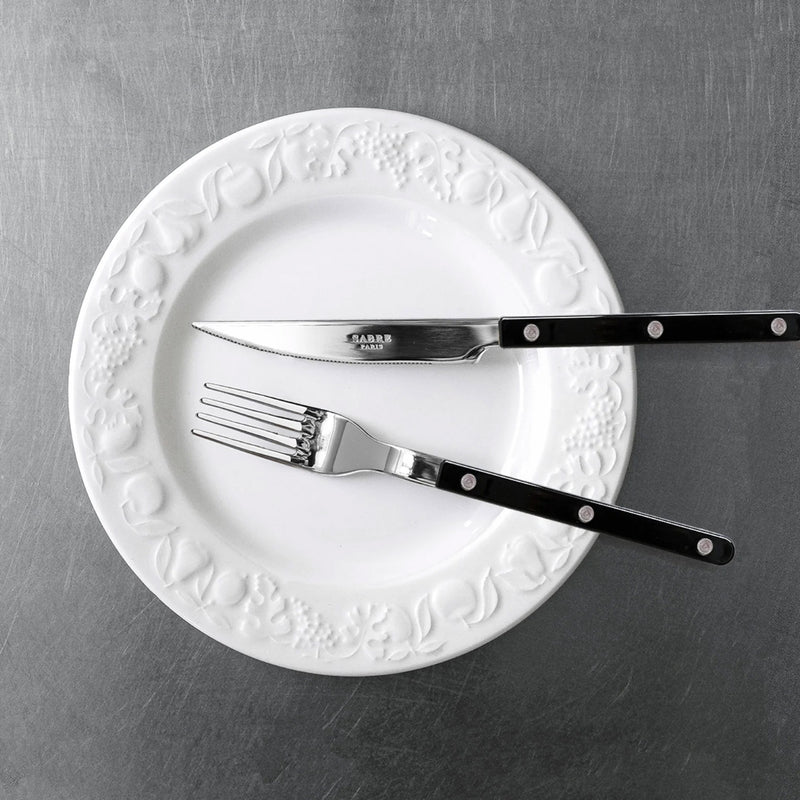 Sabre Bistrot Shiny Solid Black 22cm Dinner Fork